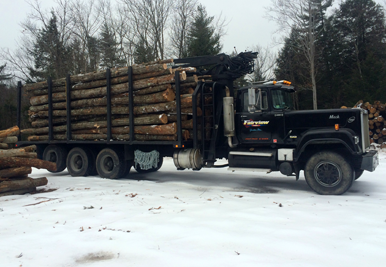 Mack Truck with Logs